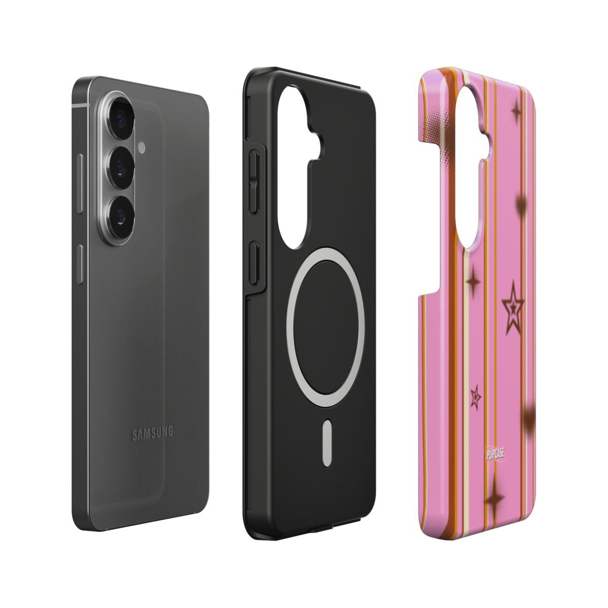 Retro Candy Stripe Magnetic Tough Phone Case | Samsung & Google Pixel