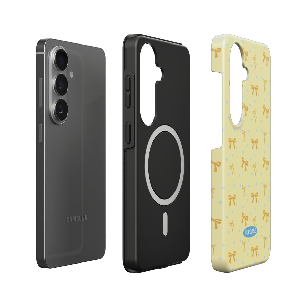 Buttercup Bow Magnetic Tough Phone Case | Samsung & Google Pixel