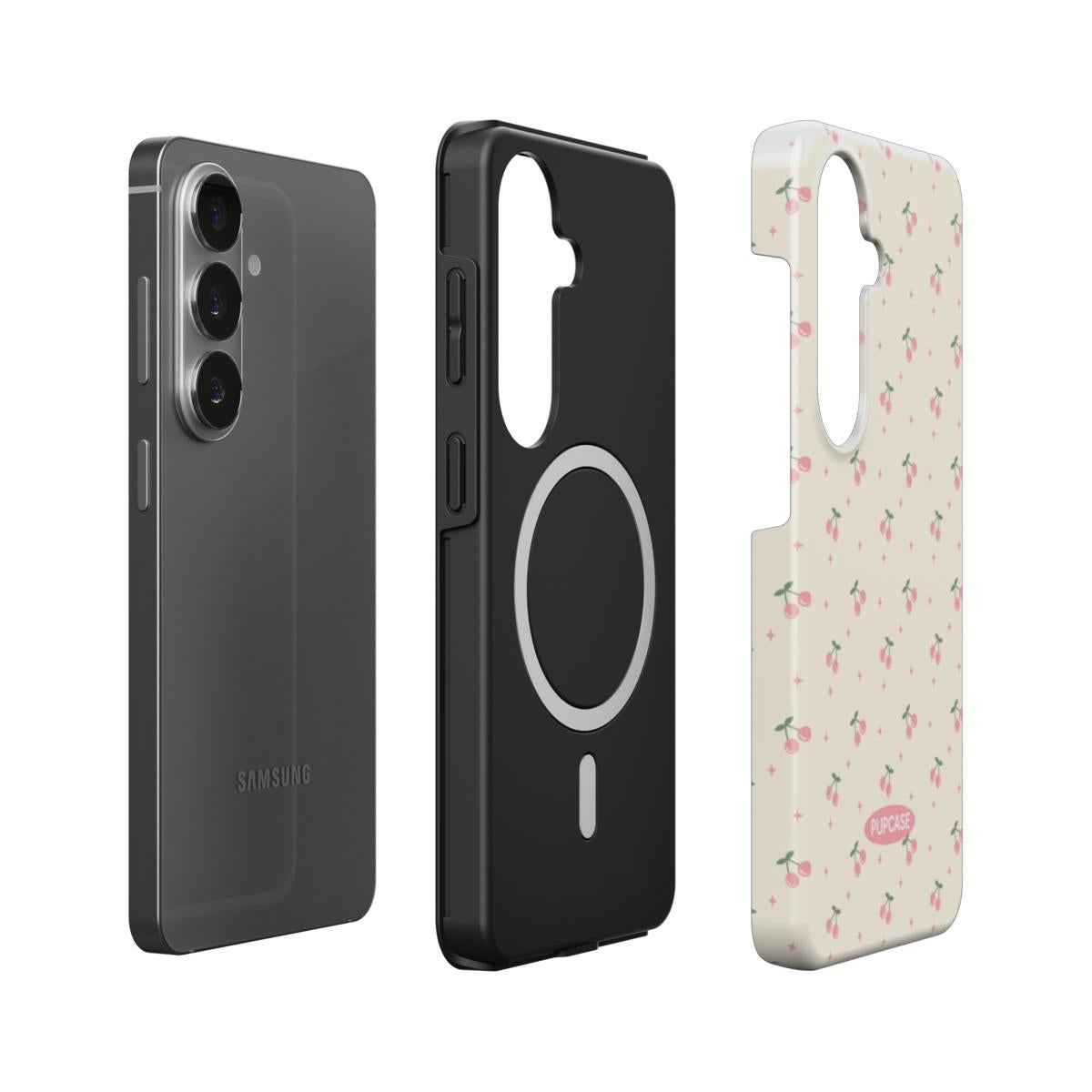 Cherry Milk Dream Magnetic Tough Phone Case | Samsung & Google Pixel