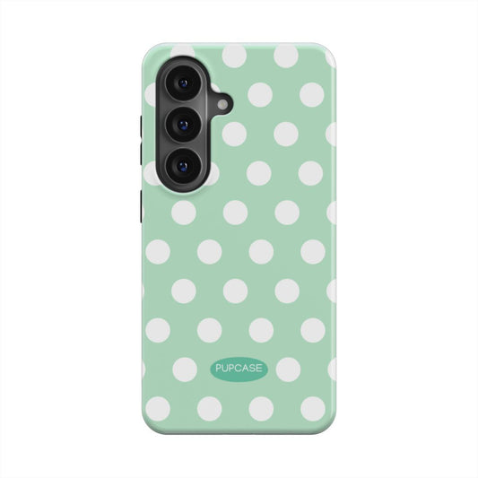 Green Apply Jelly Polka Dot Magnetic Tough Phone Case | Samsung & Google Pixel