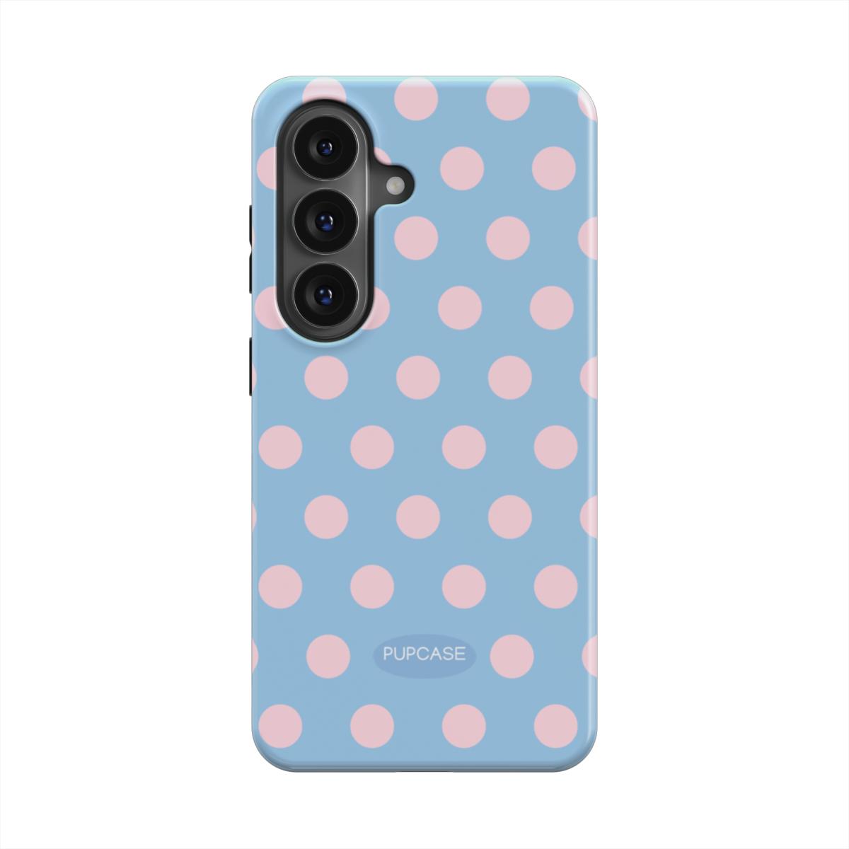 Blueberry Milkshake Polka Dot Magnetic Tough Phone Case | Samsung & Google Pixel