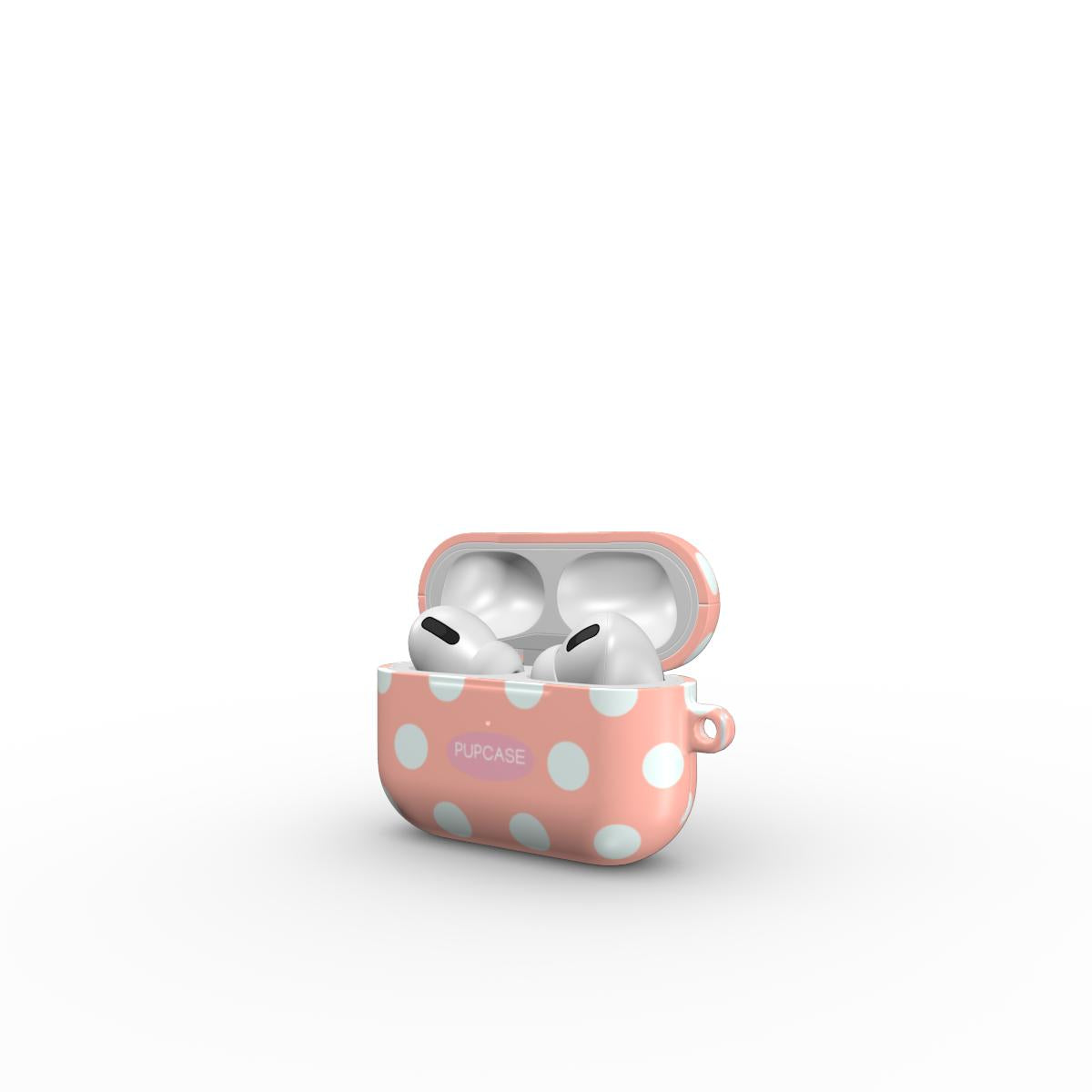 Pink Peach Lemonade Polka Dot AirPods Tough Case