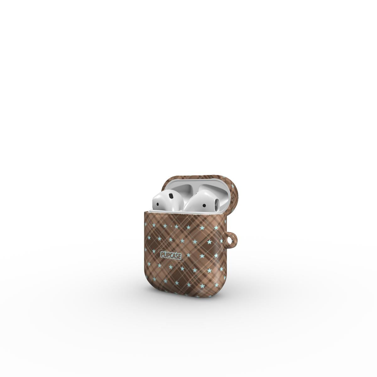 Mocha Star Tartan AirPods Tough Case