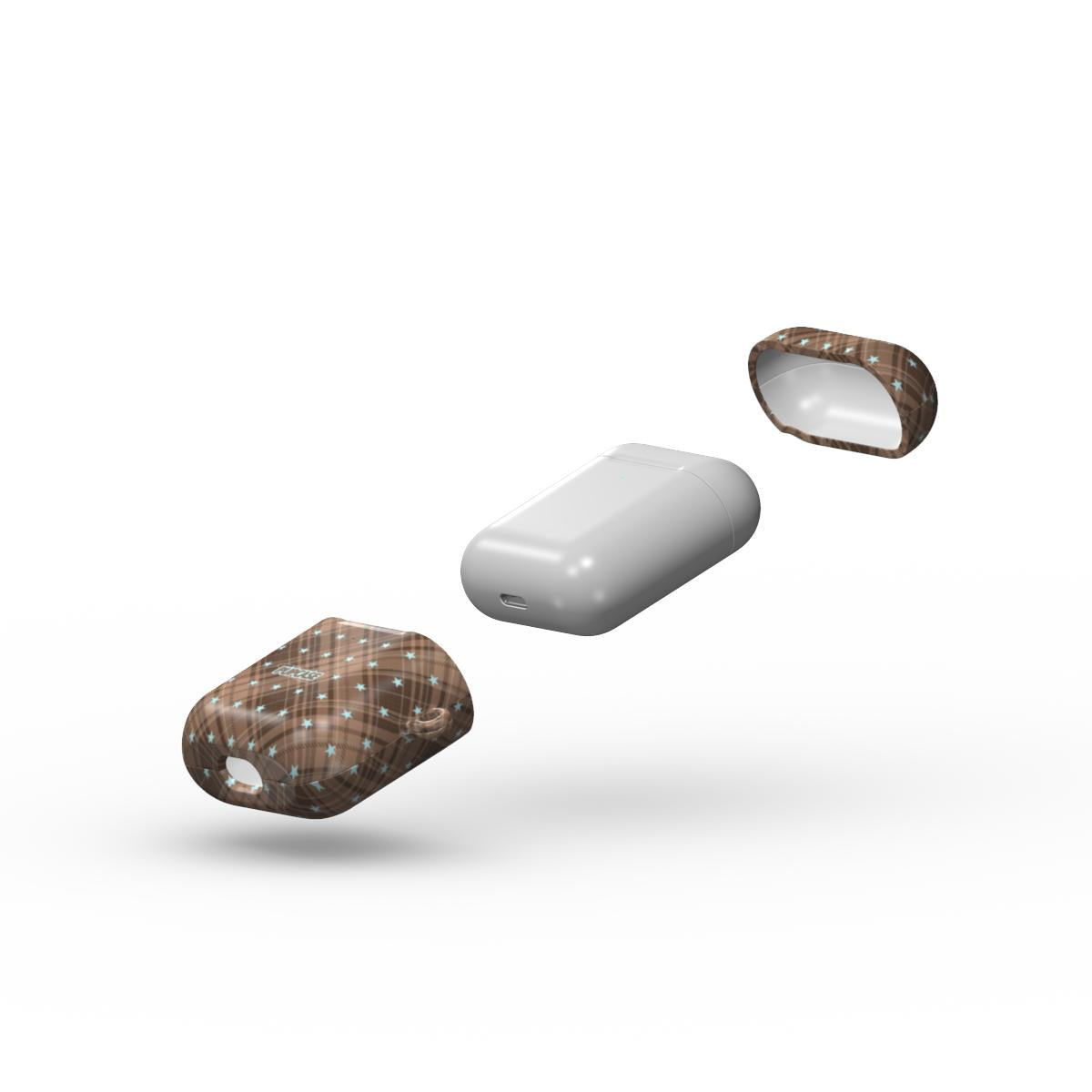 Mocha Star Tartan AirPods Tough Case