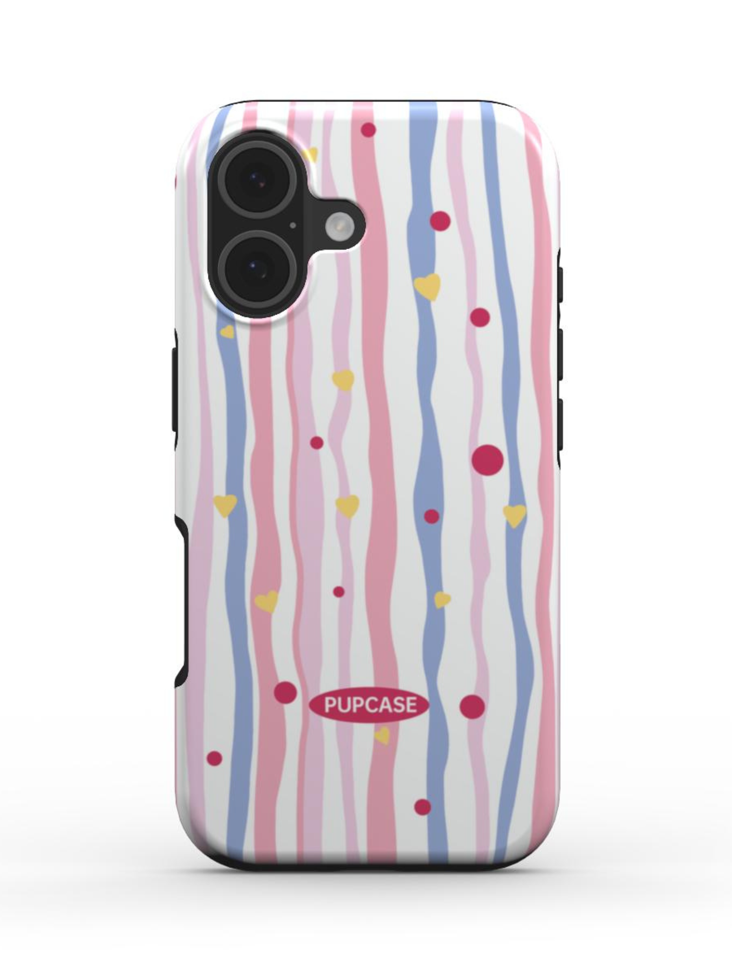 Sweetheart Stripe MagSafe Case for iPhone 12–17 | PupCase