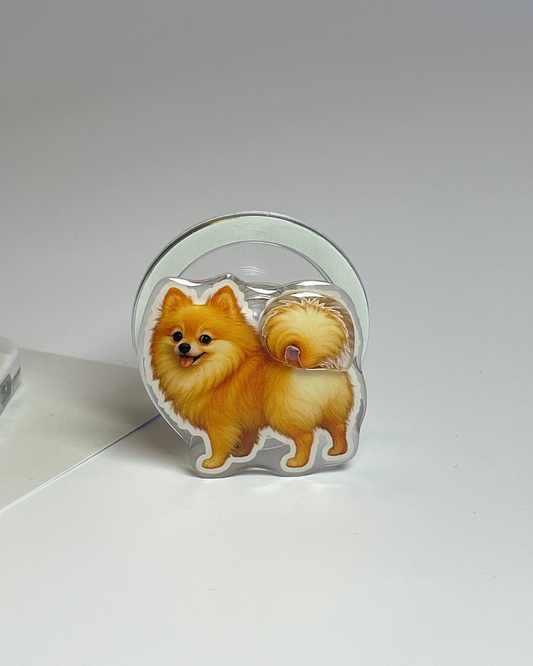 Pomeranian PupGrip - Magnetic MagSafe Phone Grip & Stand for iPhone
