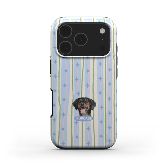 Personalised Memory Phone Case | Pastel Star Stripe