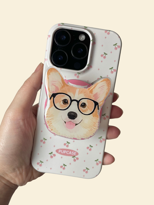 The Signature Pups MagSafe Phone Grip – Pembroke Welsh Corgi Headshot Design