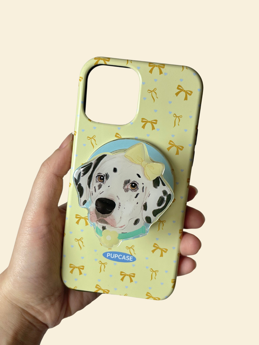 The Signature Pups MagSafe Phone Grip – Dalmatian Headshot Design