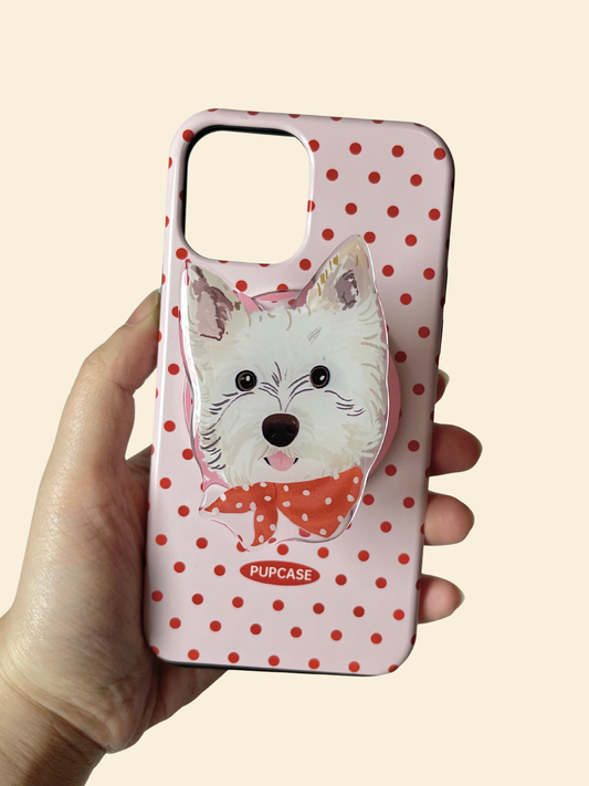 The Signature Pups MagSafe Phone Grip – West Highland White Terrier Headshot Design