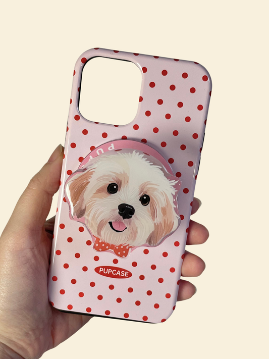 The Signature Pups MagSafe Phone Grip – Toy Poodle Headshot Design