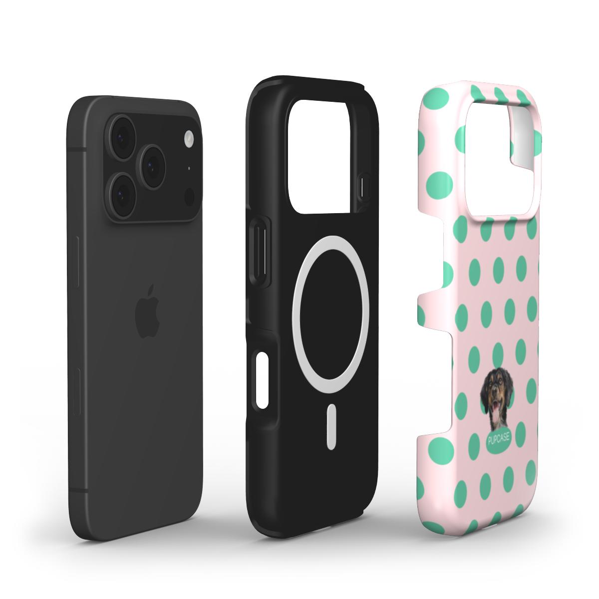 Personalised Memory Phone Case | Cotton Candy Polka Dot