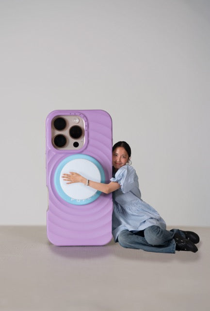 PupGrip Sky Blue Pop – Magnetic MagSafe Phone Grip & Stand for iPhone