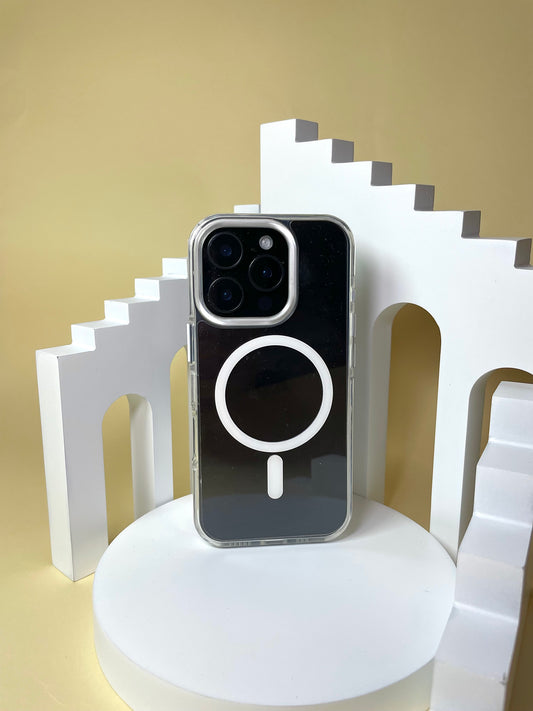 Crystal Clear MagSafe Compatible iPhone Case – Shockproof Protective Cover