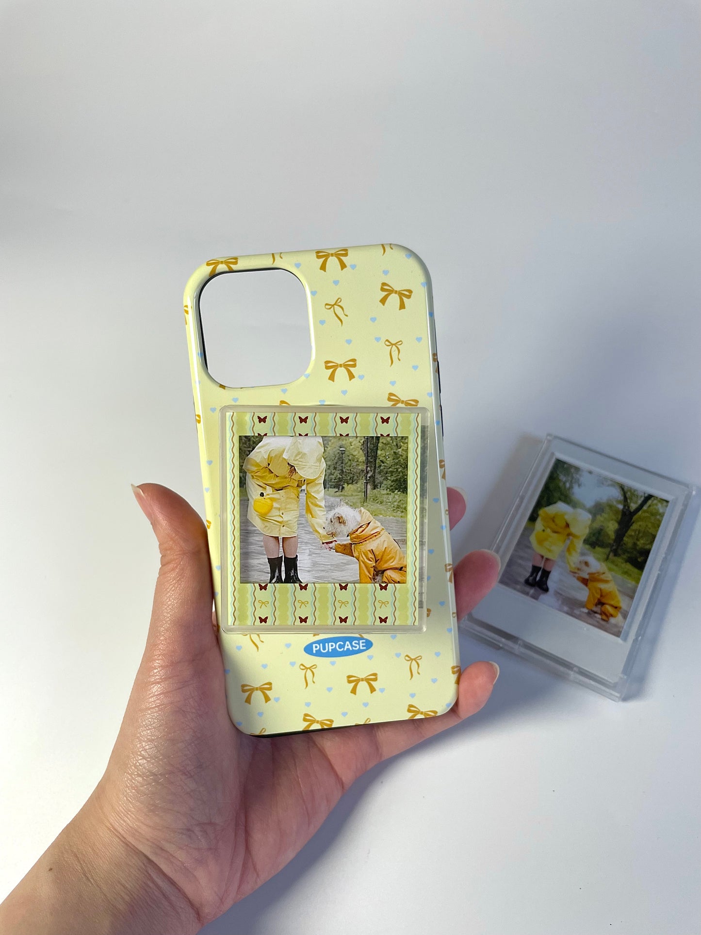 Vintage Butterfly Bow Magnetic Photo Frame Phone Stand