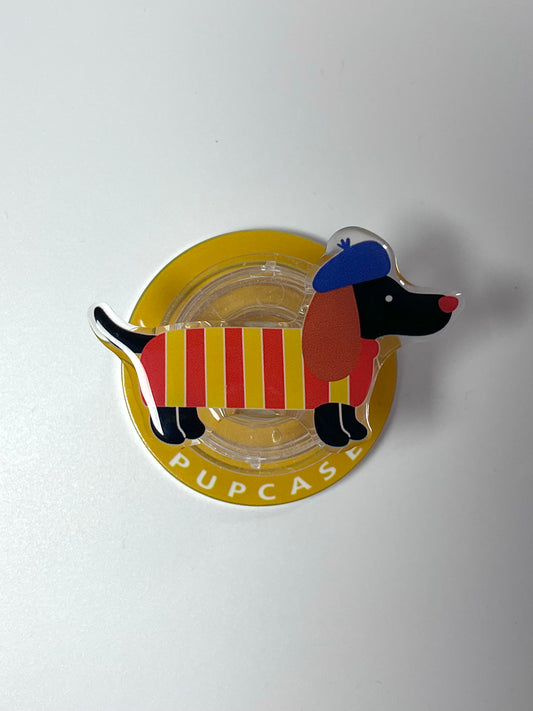 The Jolly Jester Dachshund PupGrip - Magnetic MagSafe Phone Grip & Stand for iPhone