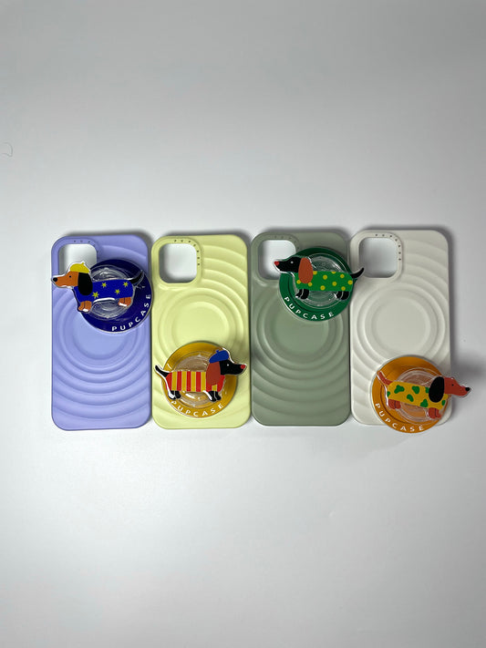 Dachshund Gift Set – 1 MagSafe Phone Case + 2 Surprise Sausage Dog PupGrips