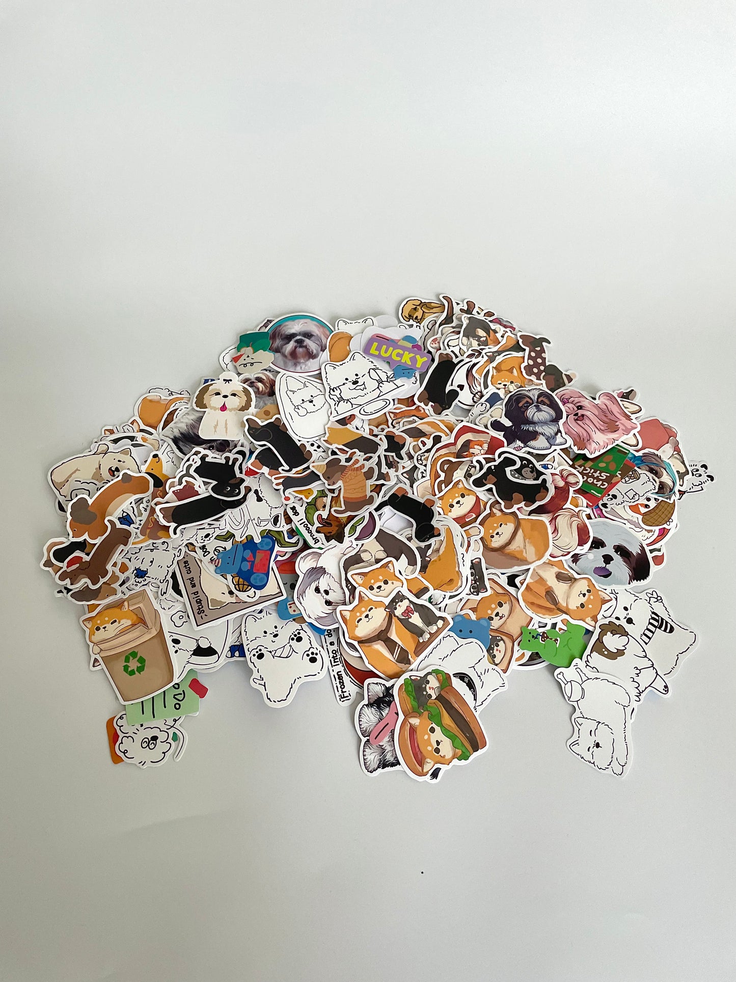 Cute Puppy Stickers Pack – 5 for £1 | Dog Stickers for Phone, Laptop, Journal & Gifts