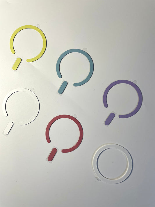 For Non-iPhone Users | Pupcase MagSafe Ring Adapter – Colorful Magnetic Rings for Any Phone Case