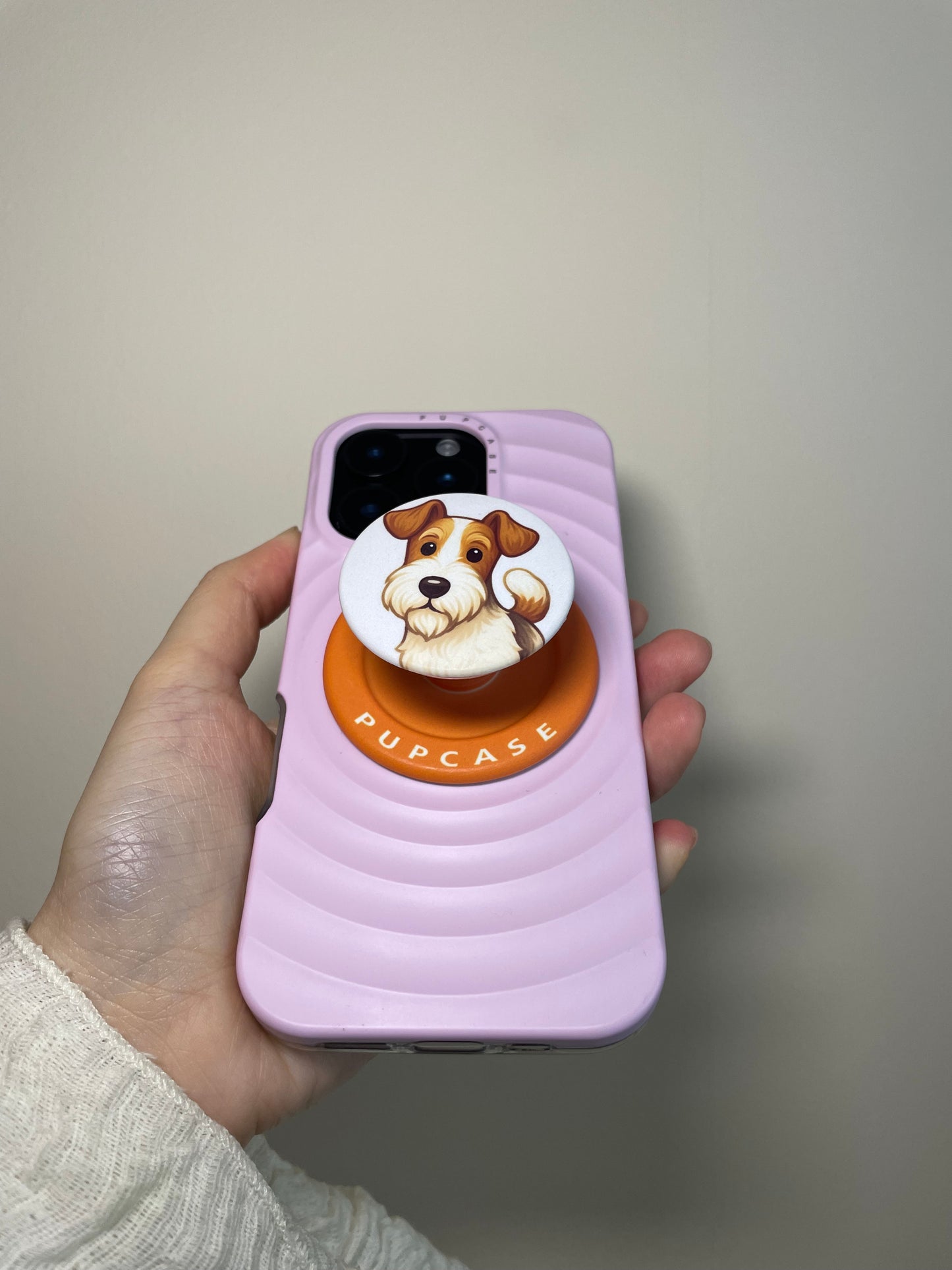 Fox Terrier Head Tilt PupGrip – Magnetic MagSafe Phone Grip & Stand for iPhone