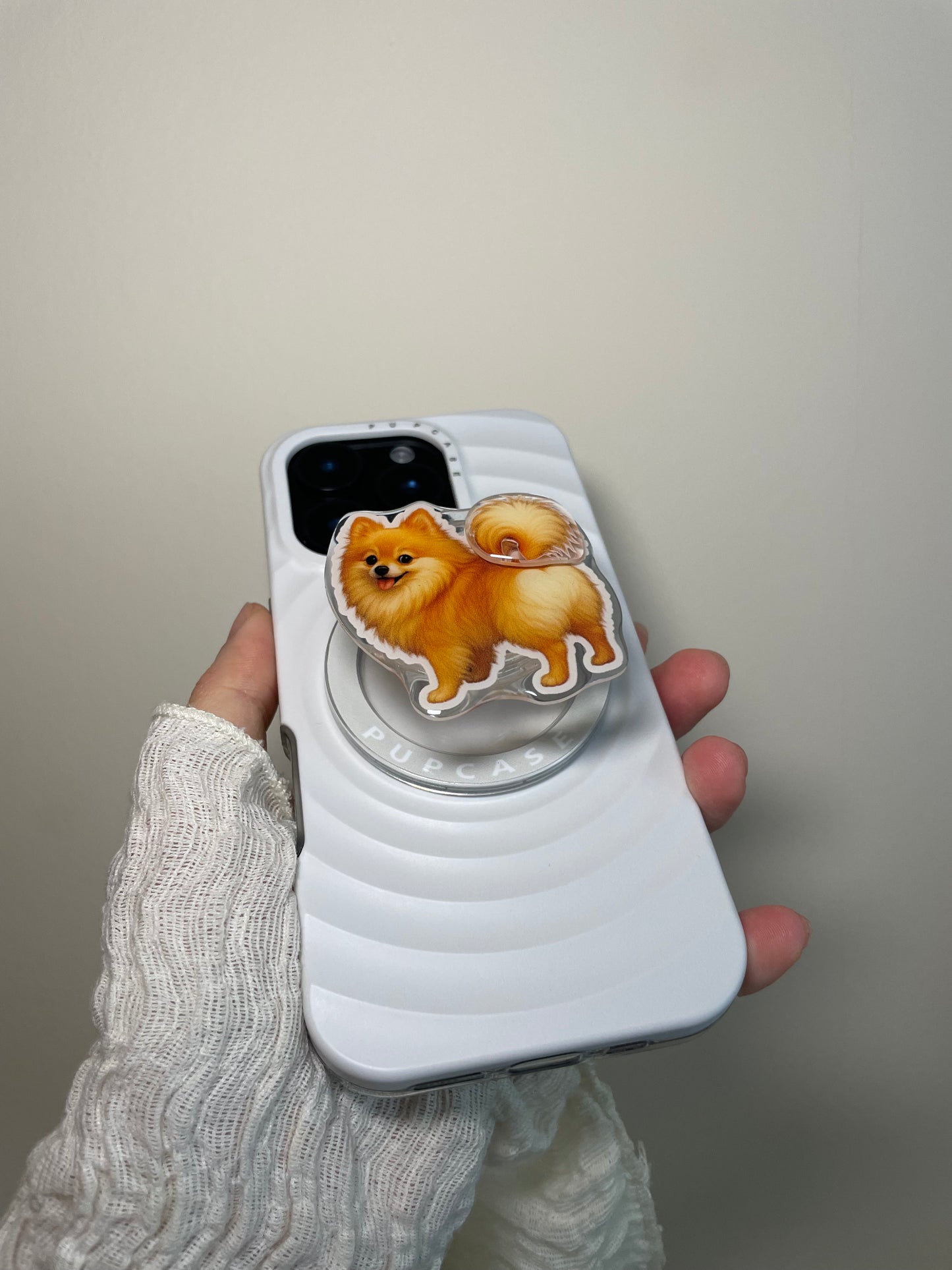 Pomeranian MagSafe Phone Grip – Cute Magnetic Stand & Grip for iPhone | PupCase