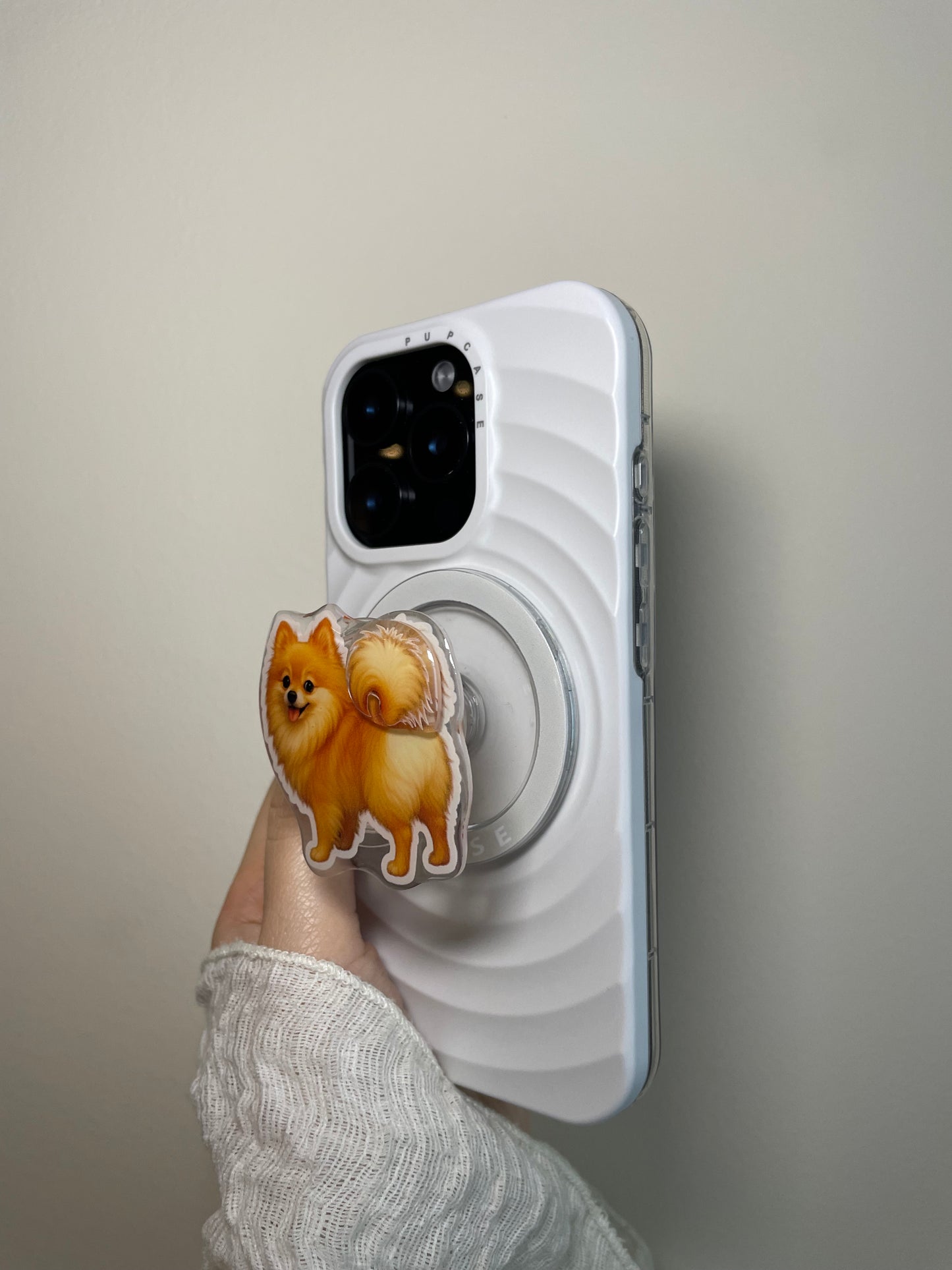 Pomeranian MagSafe Phone Grip – Cute Magnetic Stand & Grip for iPhone | PupCase