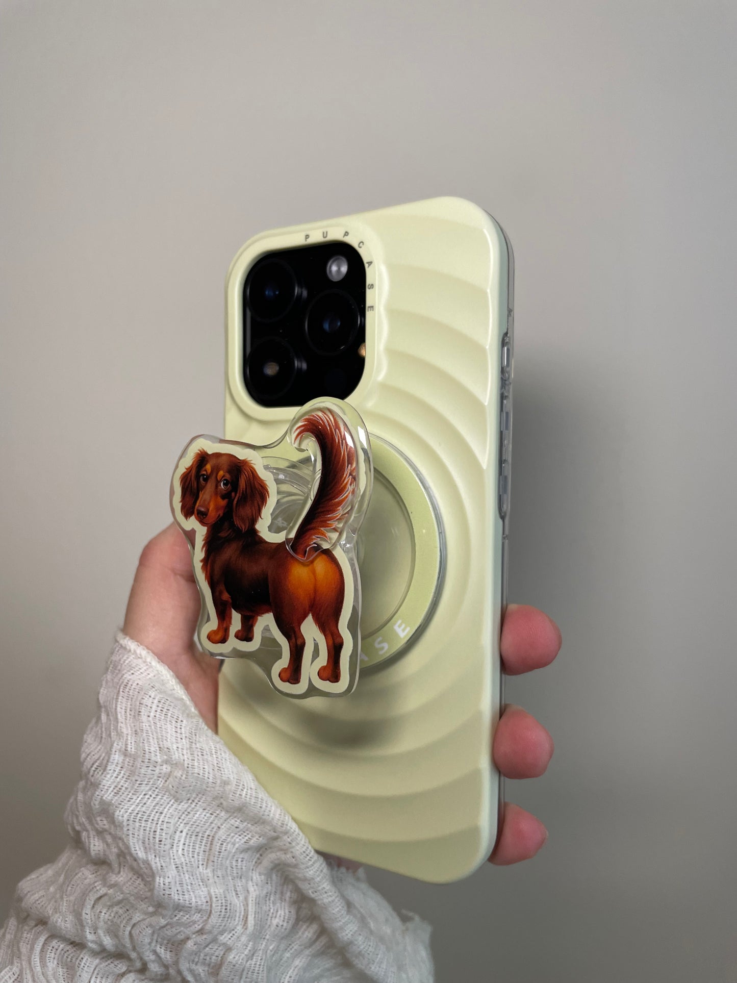 Dachshund Three-layered MagSafe Phone Stand and Grip