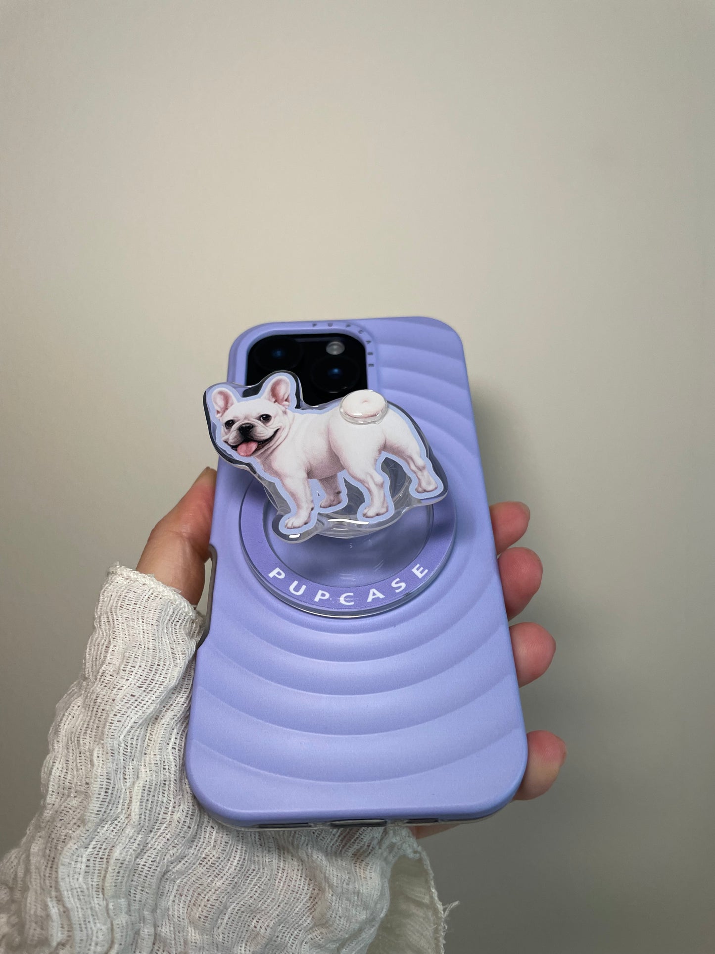 French Bulldog Three-layered MagSafe Phone Stand and Grip