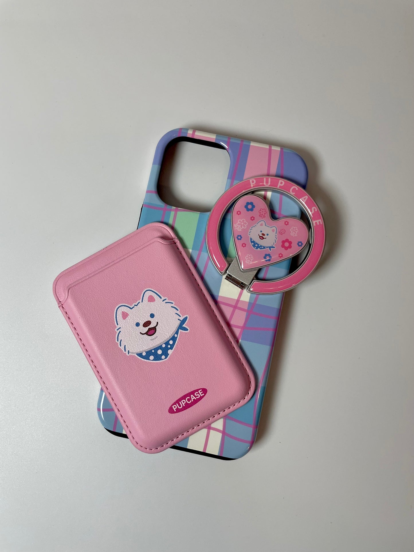 Bubblegum Samo PupWallet - MagSafe Phone Wallet and Card Holder