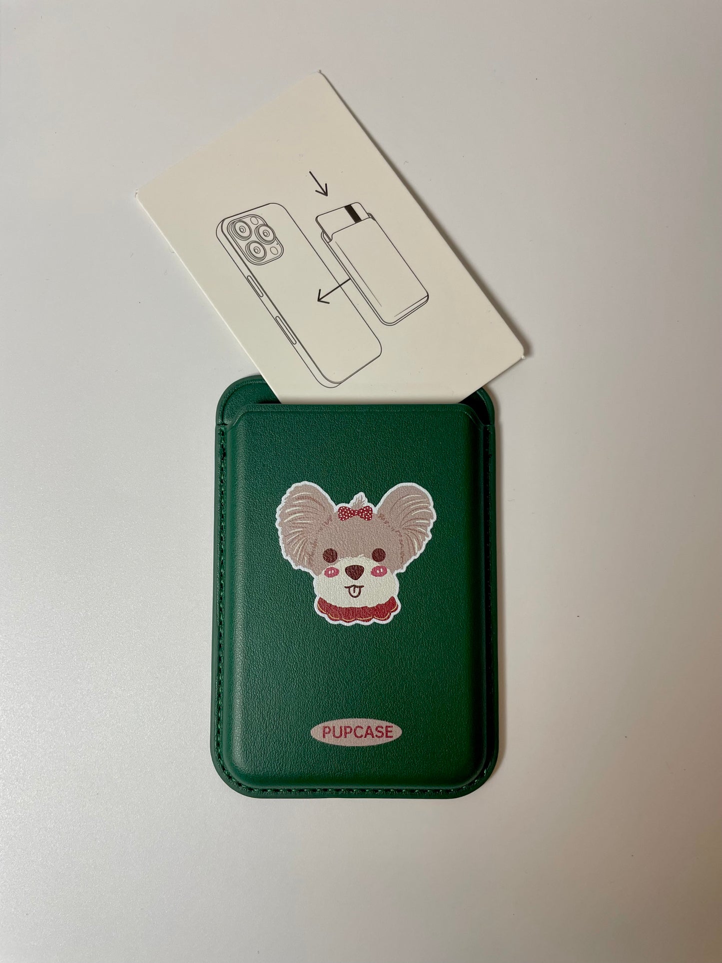 Christmas Yorkie PupWallet - MagSafe Phone Wallet and Card Holder