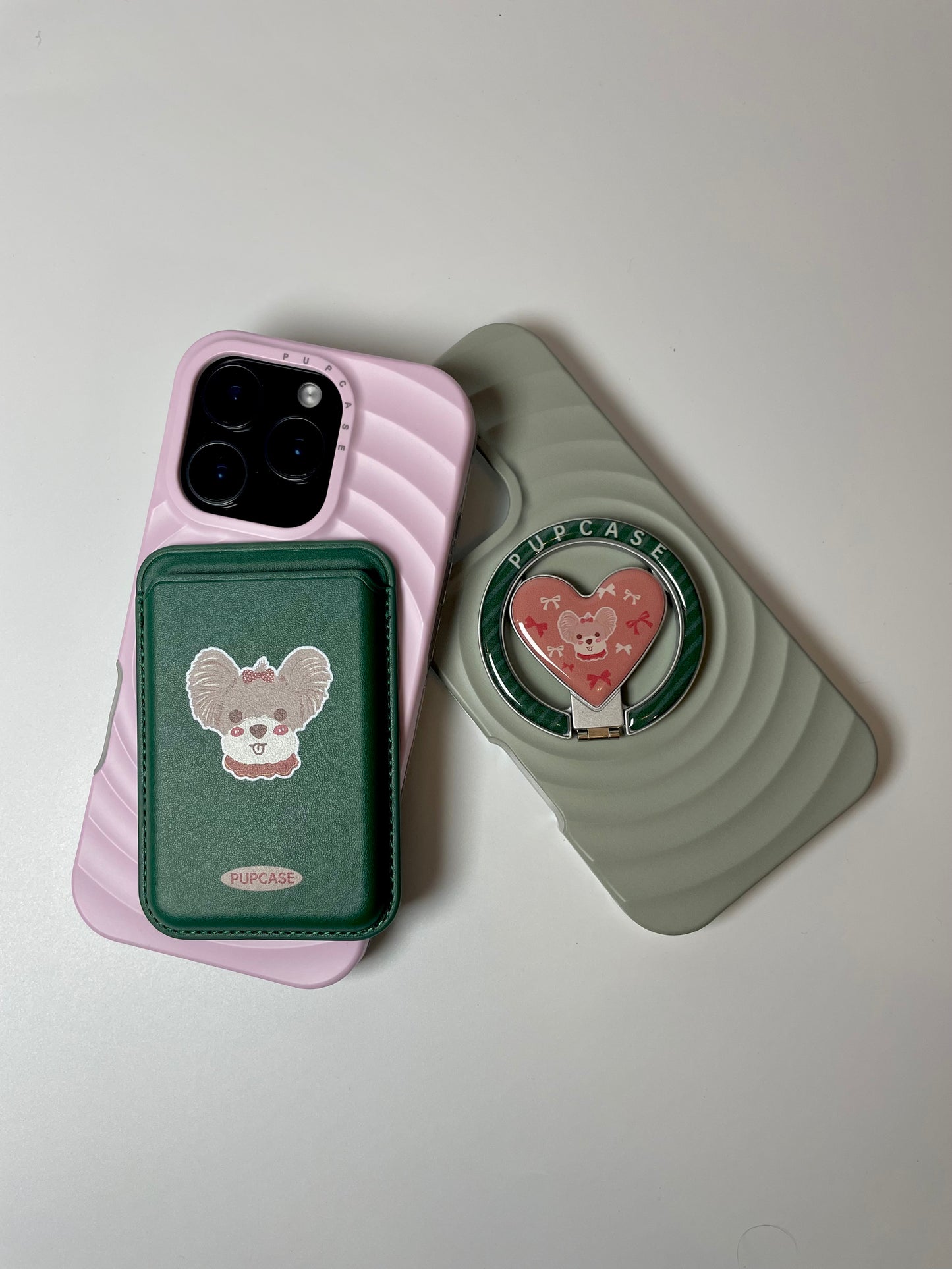 Christmas Yorkie PupWallet - MagSafe Phone Wallet and Card Holder