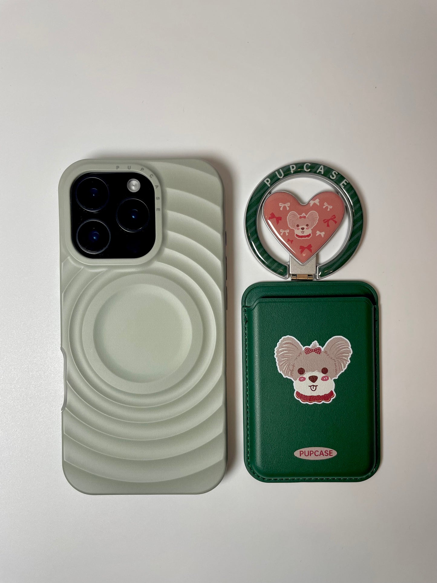 Christmas Yorkie PupWallet - MagSafe Phone Wallet and Card Holder