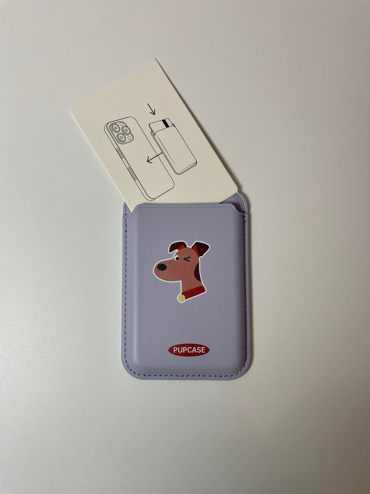 Airedale Lavender PupWallet - MagSafe Phone Wallet and Card Holder