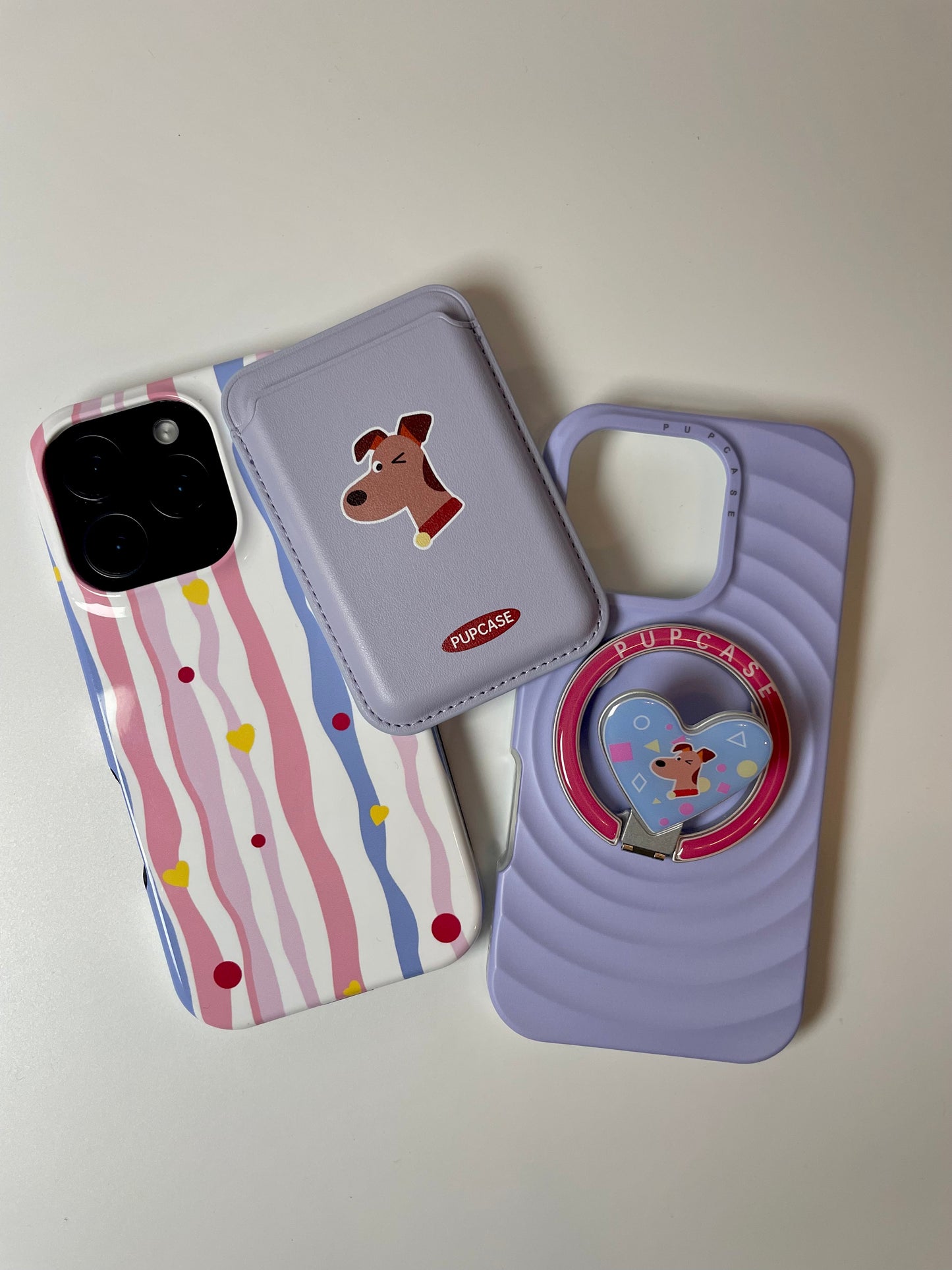 Airedale Lavender PupWallet - MagSafe Phone Wallet and Card Holder