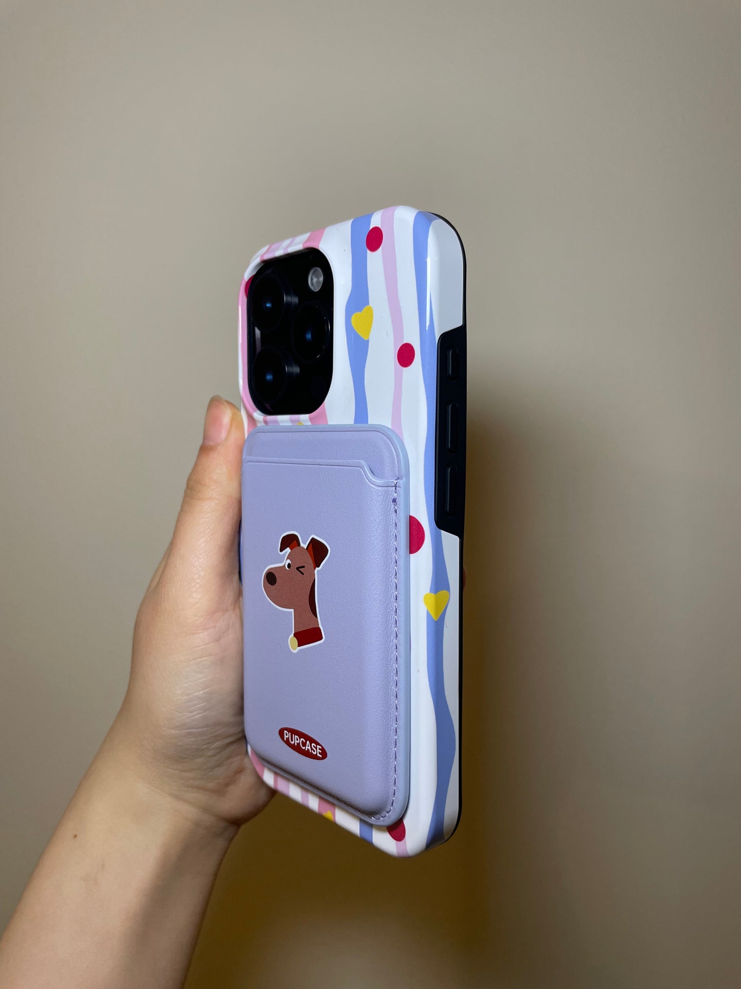 Airedale Lavender PupWallet - MagSafe Phone Wallet and Card Holder