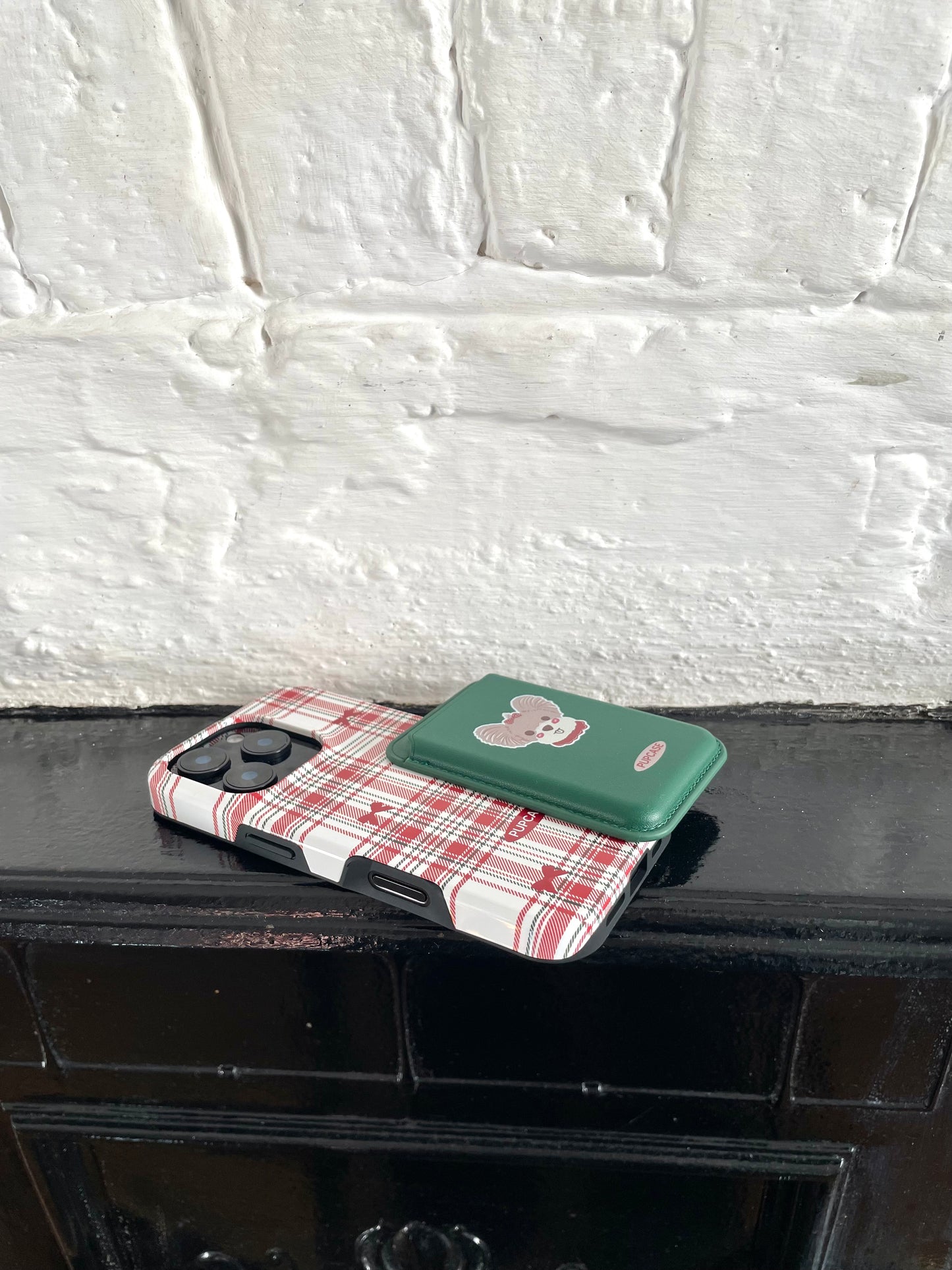 Christmas Yorkie PupWallet - MagSafe Phone Wallet and Card Holder