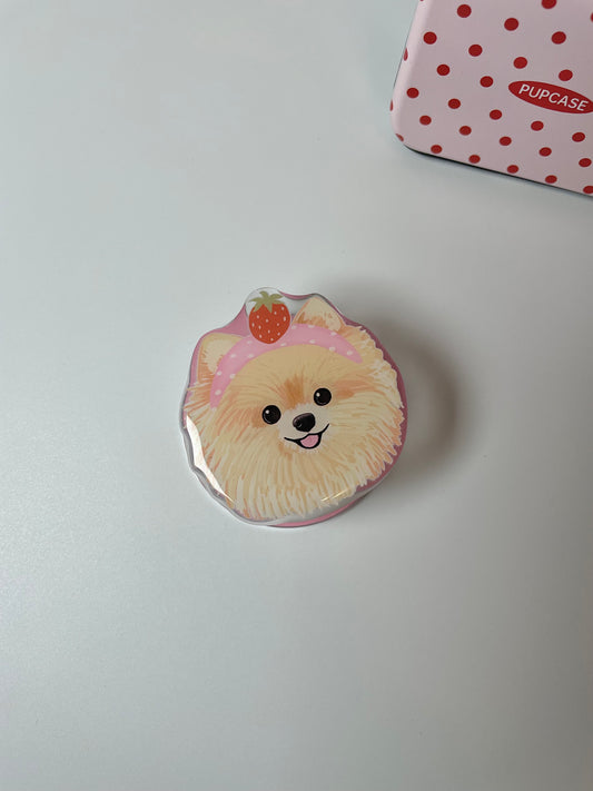 The Signature Pups MagSafe Phone Grip – Pomeranian Headshot Design