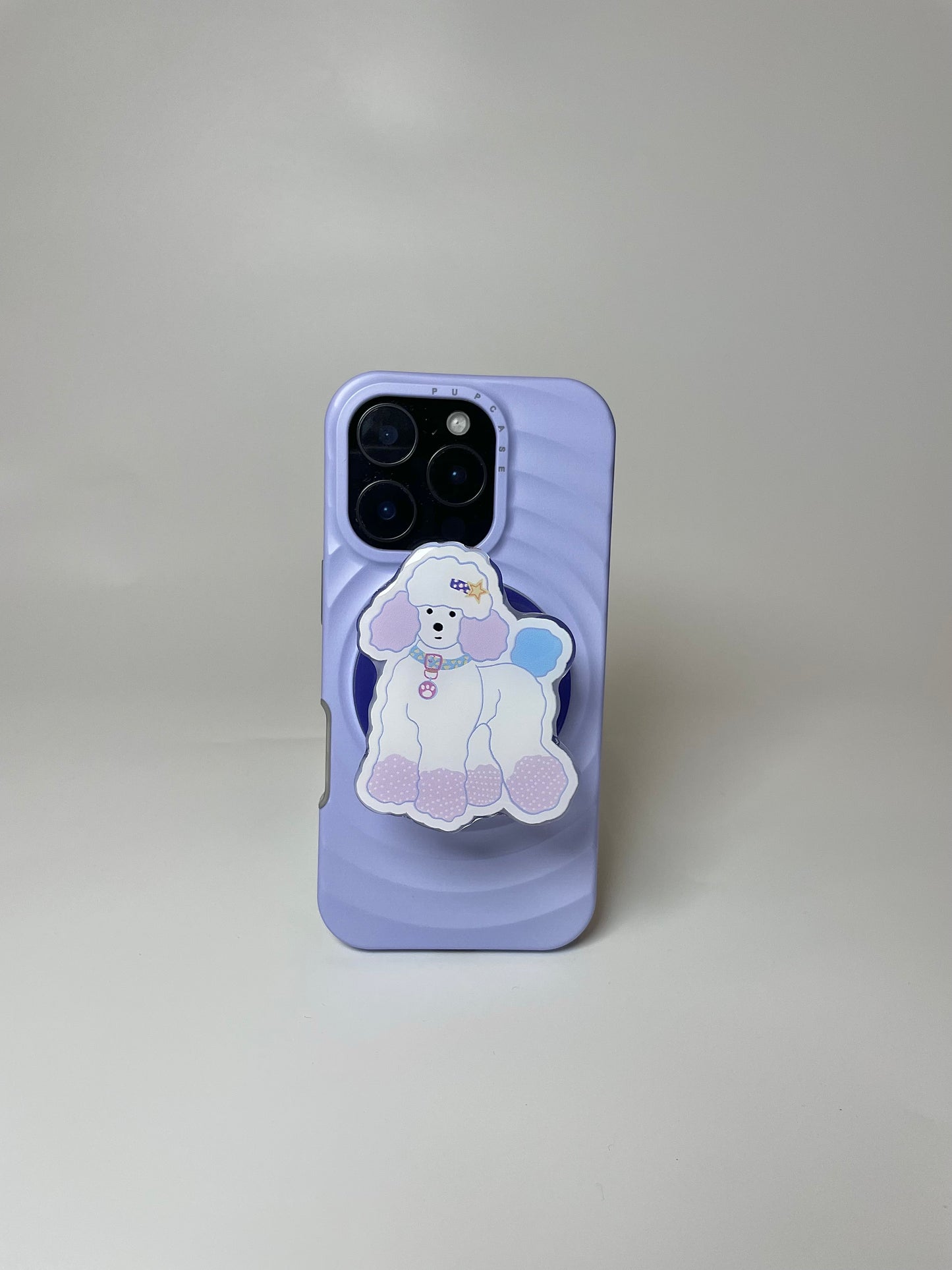 Outfit On - Toy Poodle Adventures Magnetic Phone Grip and Stand