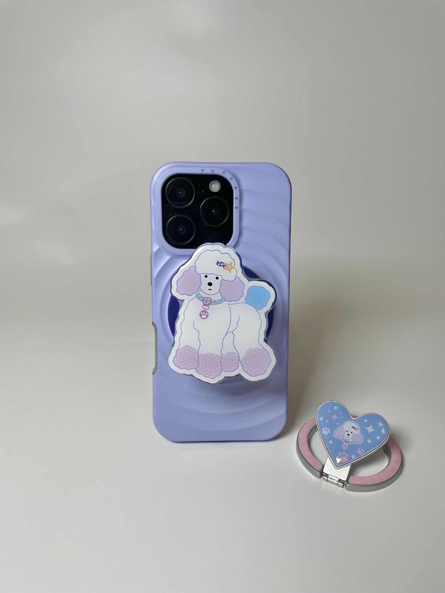 Outfit On - Toy Poodle Adventures Magnetic Phone Grip and Stand