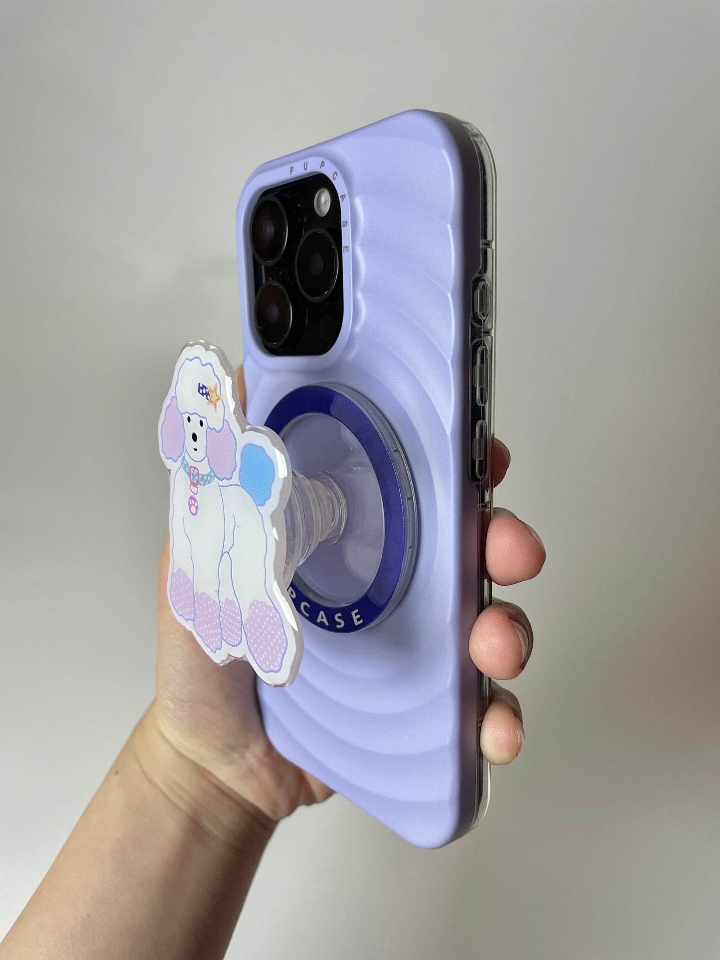 Outfit On - Toy Poodle Adventures Magnetic Phone Grip and Stand