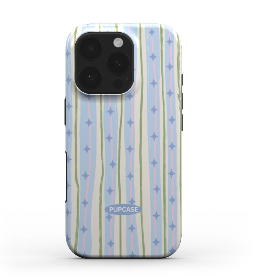 Pastel Stripe Star MagSafe Case for iPhone 12–17 | PupCase