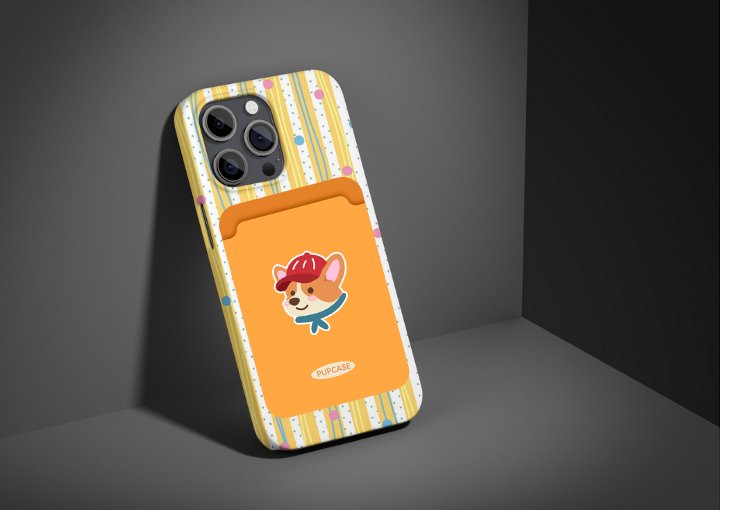 Sunny Corgi PupWallet - MagSafe Phone Wallet and Card Holder