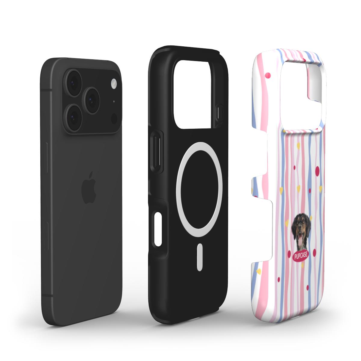 Personalised Memory Phone Case | Sweetheart Stripe