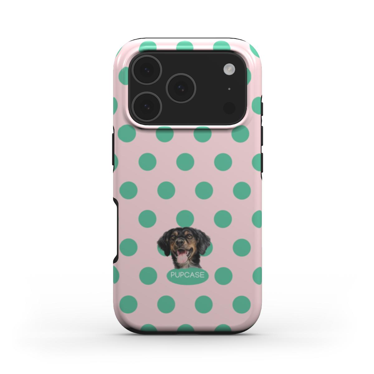 Personalised Memory Phone Case | Cotton Candy Polka Dot