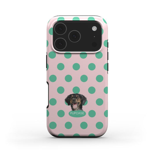Personalised Memory Phone Case | Cotton Candy Polka Dot