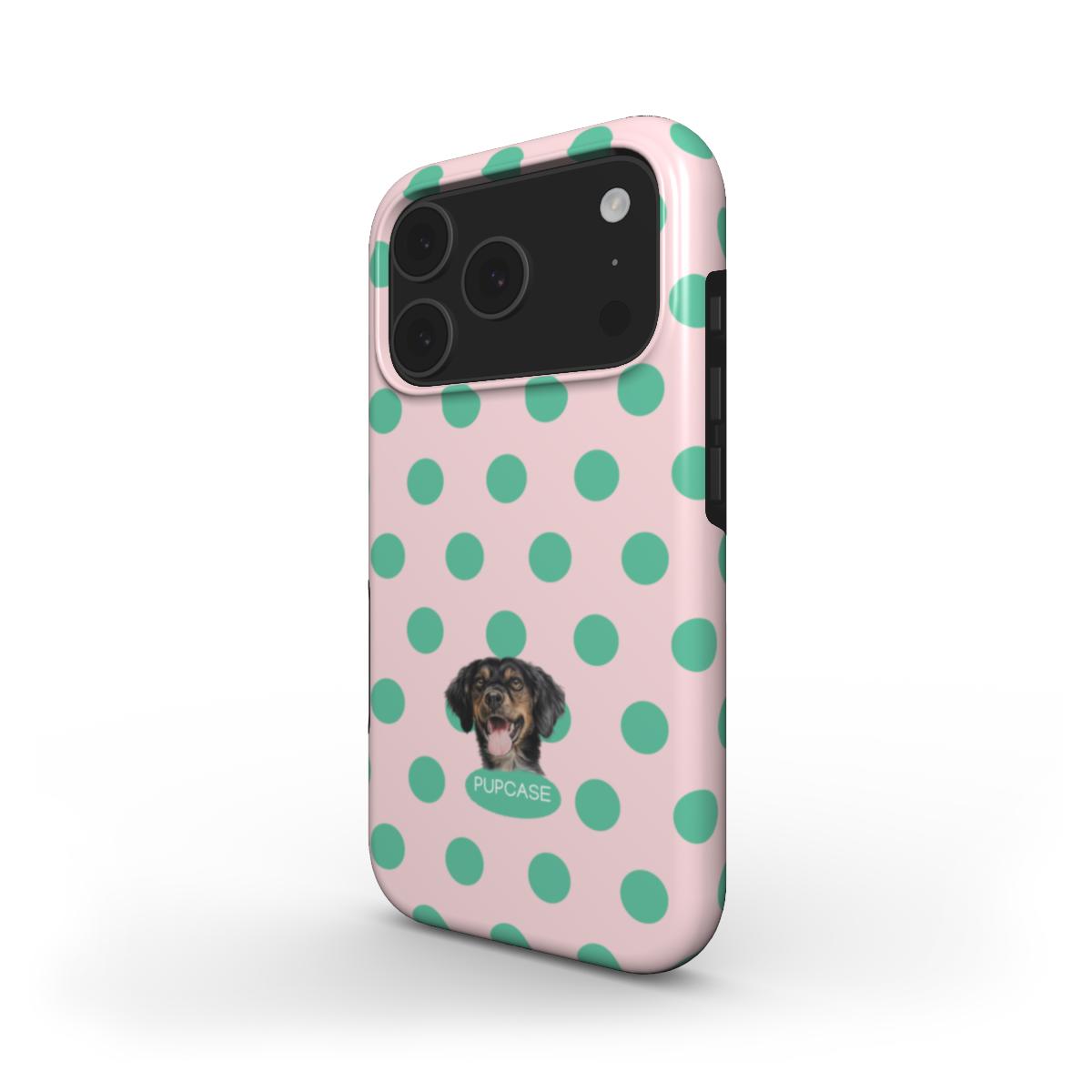 Personalised Memory Phone Case | Cotton Candy Polka Dot