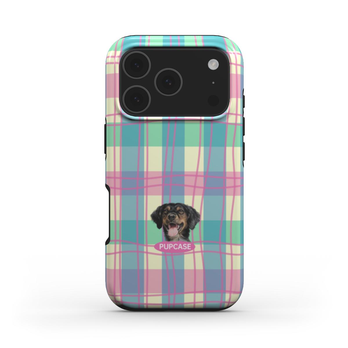 Personalised Memory Phone Case | Pastel Plaid Dream