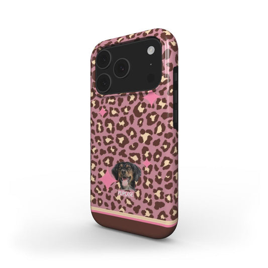 Personalised Memory Phone Case | Pink Sugar Leopard