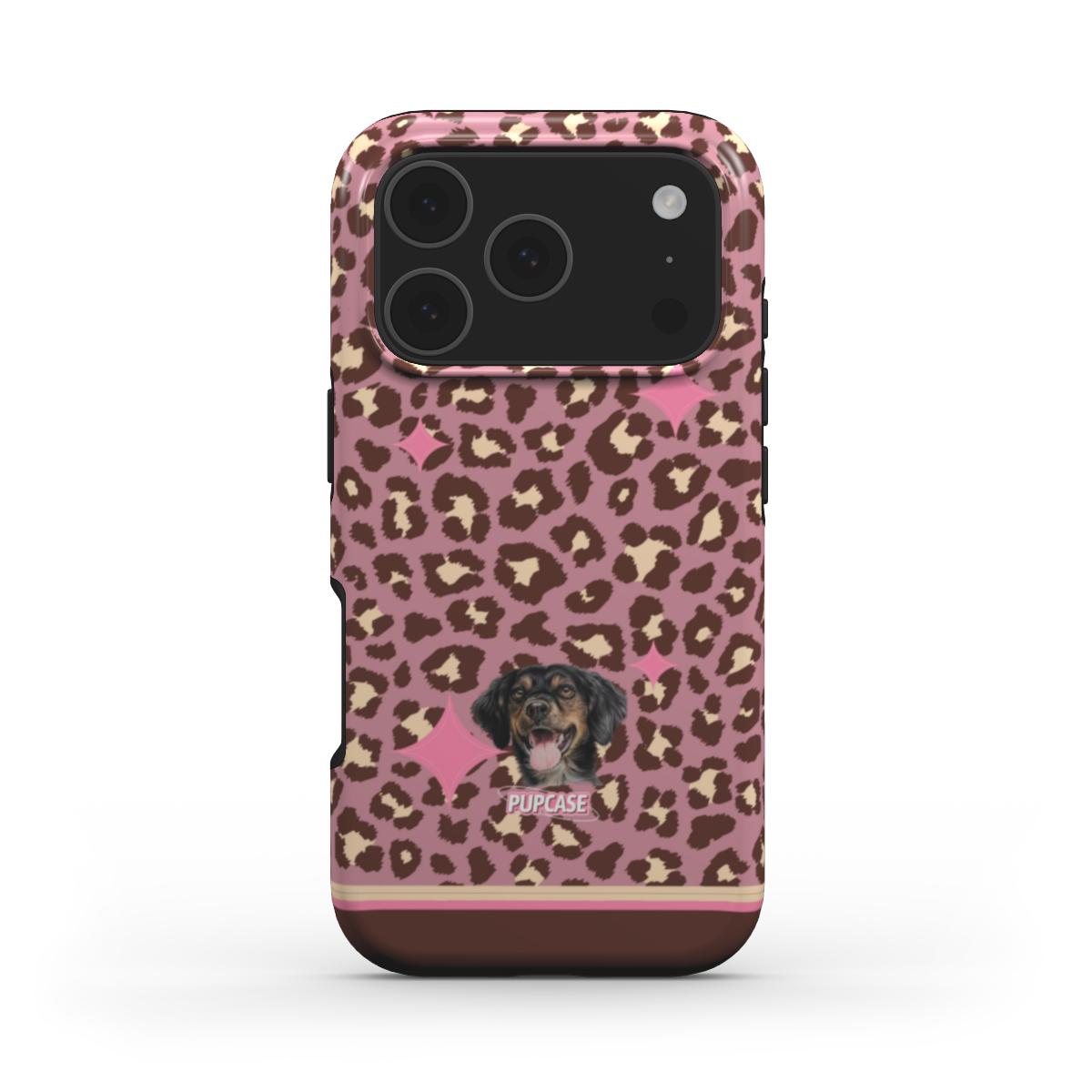 Personalised Memory Phone Case | Pink Sugar Leopard