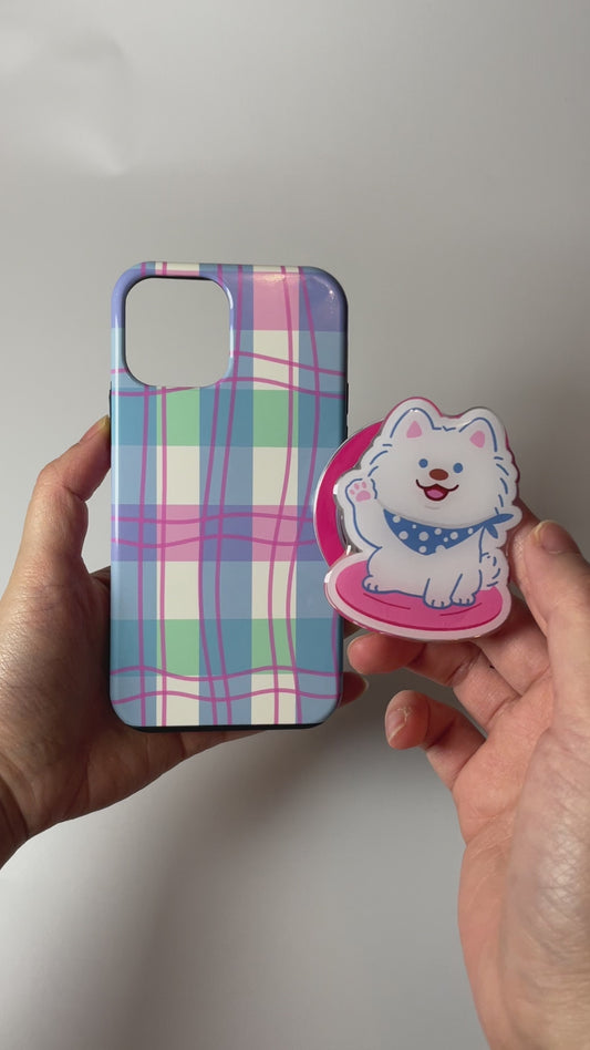 Waving Hello - Samoyed Adventures Magnetic Phone Grip and Stand